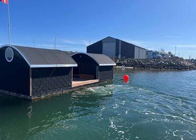 Nyt shelter i Bogense Havn og Marina
