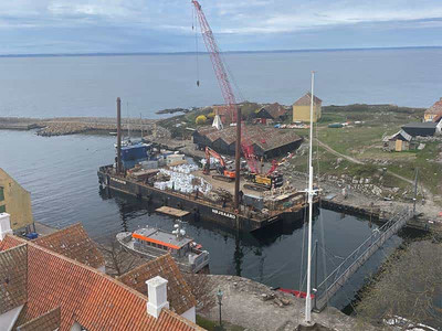 Christiansø havn renoveres Christiansø havn renoveres