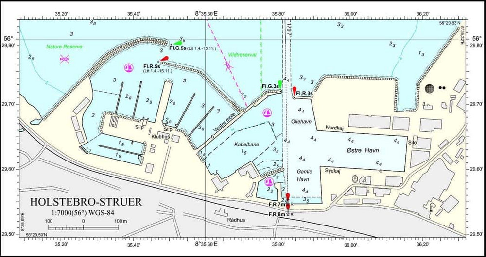 Struer Lystbådehavn, plan