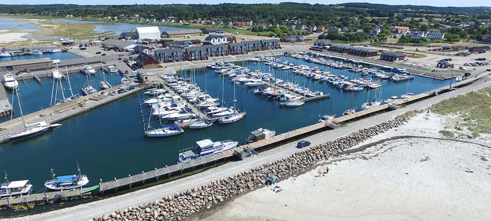 Fiskerihavn og lystbådehavn i Bønnerup