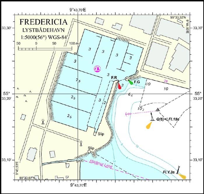 Fredericia Lystbådehavn, havneplan