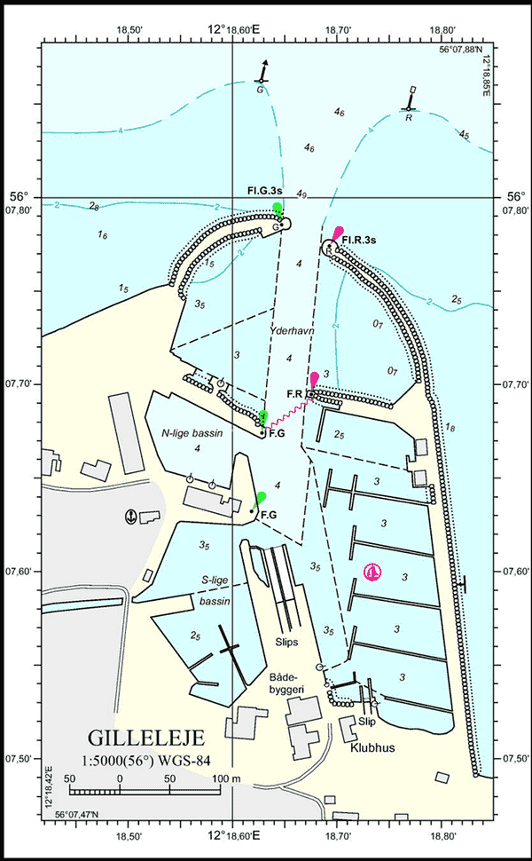 Gilleleje Havn, havneplan