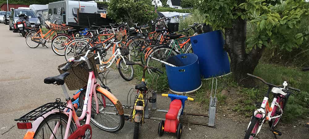 Cykler på Humlebæk Havn