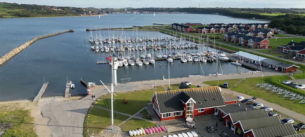 Lemvig Marina set fra luften