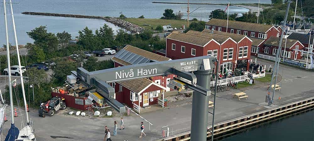 Luftfoto af Nivå havn