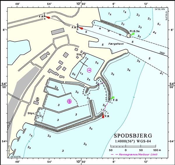 Spodsbjerg Havn, Havneplan