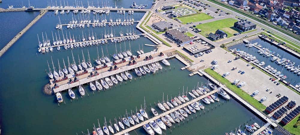 Lystbåde og autocamperpladsen i Struer Havn