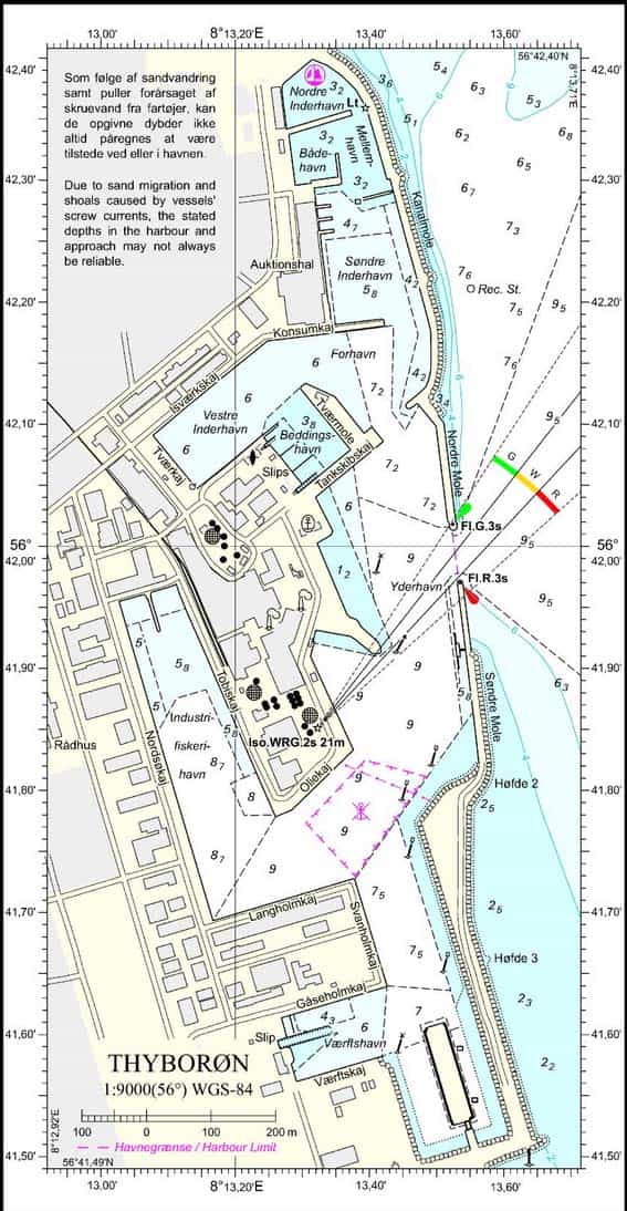 Thyborøn Lystbådehavn, plan