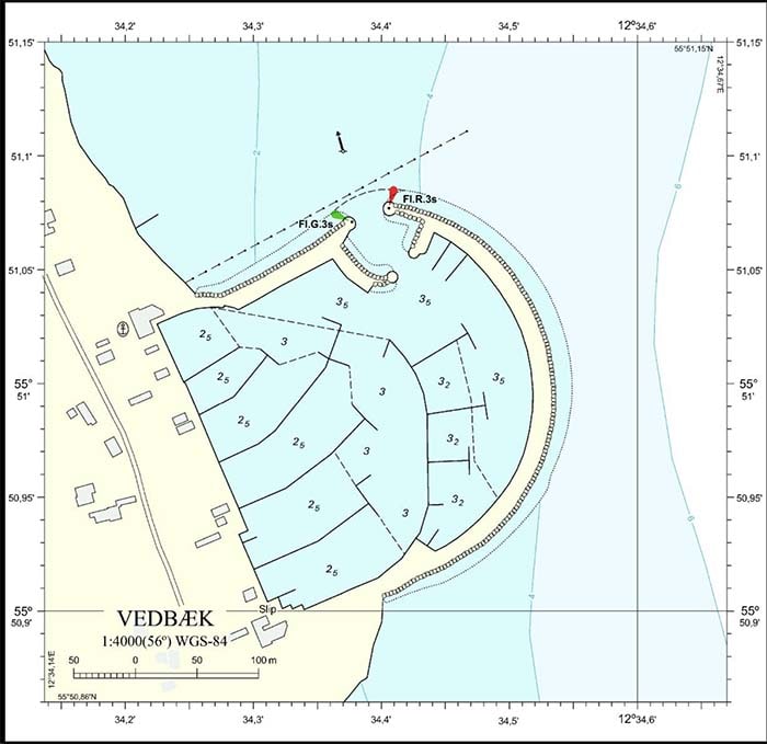 Vedbæk Havn, plan