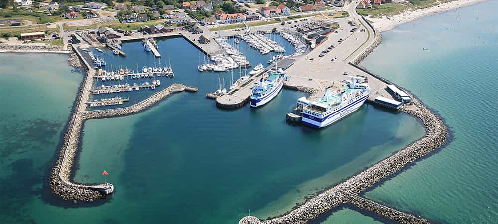 Vesterø Havn, Læsø set fra luften